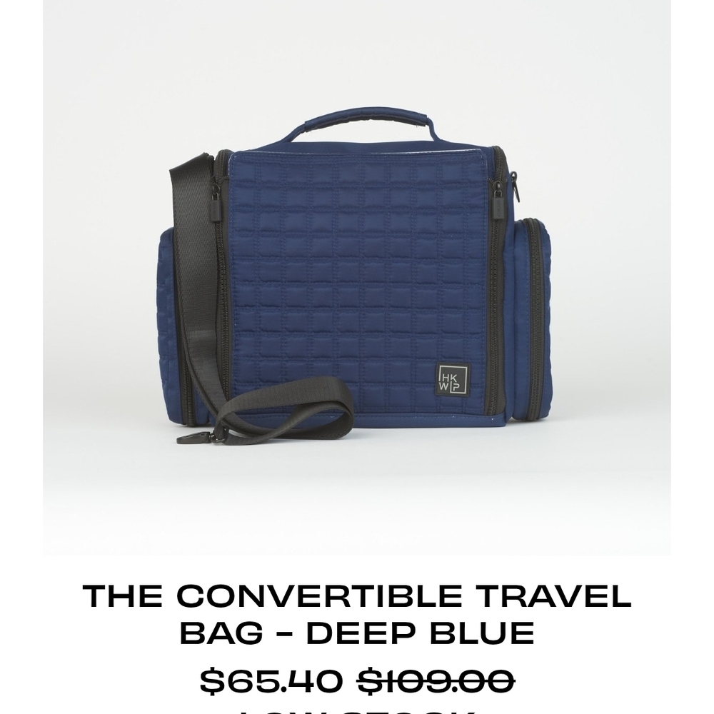 Convertible Travel Bag - Deep Blue